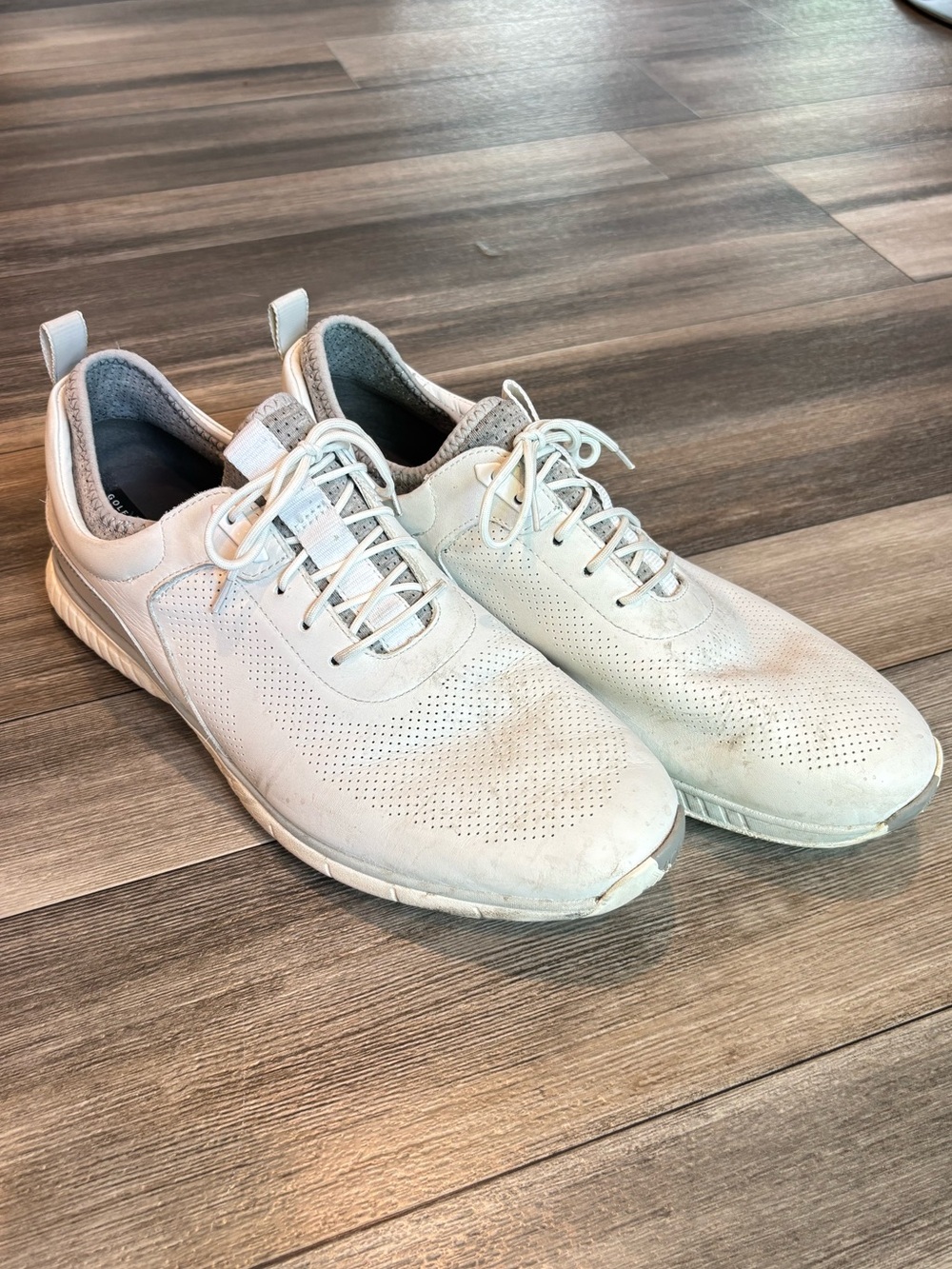 Johnston & Murphy H1 Luxe Hybrid White Gray Waterproof Shoes Golf 13